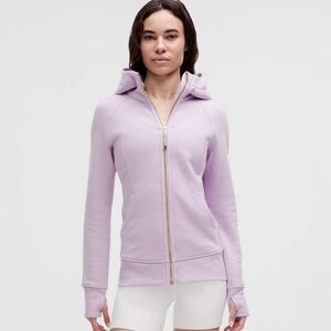 NWT Lululemon Scuba Hoodie Full Zip Lilac Ether / Gold – Size 14